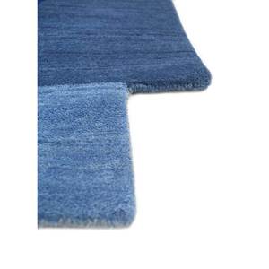 พรมขนสัตว์ถักมือสีน้ำเงิน Brahmaand ลายแบบนามธรรม สำหรับห้องนั่งเล่นและทางเดิน รูปทรงสี่เหลี่ยมผืนผ้า รุ่นใหม่ SPR-7157(Em) - Product Image 4