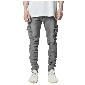<b>Mens</b> Cotton Cargo Pants Loose Fit Streetwear Utility Style With Multi Pockets For Daily Casual Wear And Travel Adventure - Product Image 5