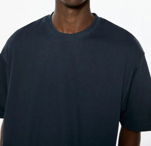 Venta al por mayor de peso pesado de gran tamaño Boxy recortada camiseta 300gsm hombres Boxy Fit recortada camiseta con logotipo personalizado camiseta para hombres - Product Image 3