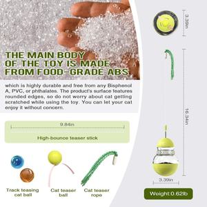 Hete Aanbieding: Indoor Katten Wobble Treat Dispenser Bal Kitten Voedsel Dispenser - Product Image 5