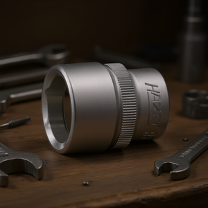 Hazet 3/8'' 6-Point Square <b>Socket</b> with Traction Profile and Knurling - Product Image 3