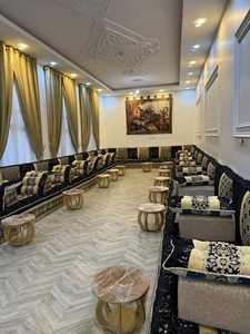 Diseño interior árabe Majlis, diseño clásico moderno, elegante conjunto de sala de estar, asientos de esquina de lujo, diseño que ahorra espacio - Product Image 6