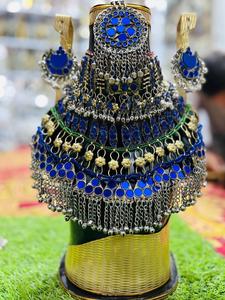 Ensemble tendance en acier inoxydable pour femmes afghanes, détails classiques pour les célébrations culturelles, les mariages, les festivals, le style quotidien et les fêtes - Product Image 6