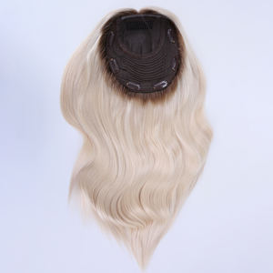 Expédition rapide, mèches de cheveux blond cendré <span class=keywords><strong>Gley</strong></span>, pour femmes, double trame, base en soie, closure, cheveux européens Remy, clip-in, postiche, casher juif - Product Image 5