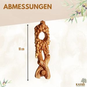 <b>Wine</b> bottle holder grapevine made of olive wood - Product Image 2