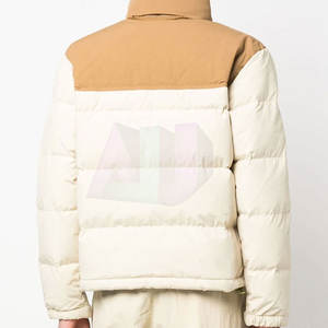 Chaqueta de invierno acolchada transpirable ligera para hombre con cuello levantado y logotipo frontal Moda informal para una calidez moderna - Product Image 4