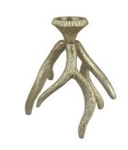 Portavelas de diseñador de asta de metal alto pulido dorado brillante fundido de aluminio hecho de alta calidad estándar a bajo precio - Product Image 5