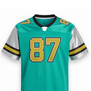 Camiseta de Fútbol Americano Personalizada con Nombre y Número, Camiseta de Fútbol Americano con Cuello en V Personalizada en Cantidad al por Mayor - Product Image 4