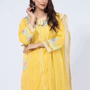 Vestido elegante Salwar Suit Punjabi Collection Pakistani Indian Women's Shalwar Kameez Producto a la venta - Product Image 4