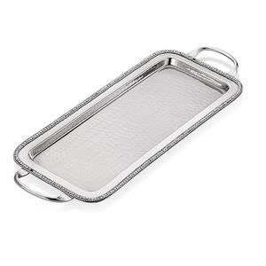 Plateau de service moderne de luxe à prix de gros, écologique, facile à nettoyer, plateau de service en métal pour servir des collations et des desserts - Product Image 1