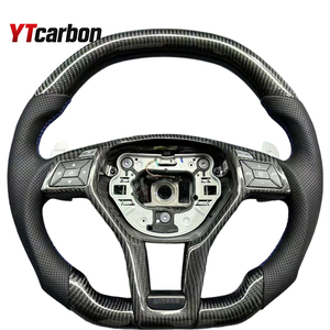 Volant sport en fibre de carbone YTcarbon pour modification personnalisée des modèles GLE <span class=keywords><strong>GLK</strong></span> W204 W176 C200 C180 E300 GLB CLA35 AMG - Product Image 1