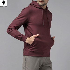 เสื้อฮู้ดแบบสวมหัวของผู้ชายผ้าเทอร์รี่ผ้าฝ้าย100% โพลีเอสเตอร์คุณภาพสูงน้ำหนักเบาแบบลำลองเทคนิคพัฟ - Product Image 4