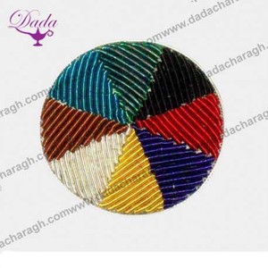 Broche de árbol de Navidad de alta calidad, broche de seguridad de tela de alambre metálico bordado a mano, accesorio de ropa personalizable - Product Image 3