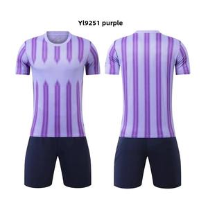 Traje de entrenamiento de fútbol para adultos y niños, camiseta de manga corta, uniforme de equipo de estudiantes, camiseta publicitaria, ropa deportiva transfronteriza - Product Image 3