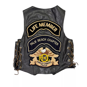 เสื้อกั๊กหนังขี่จักรยานสำหรับผู้ใหญ่ขนาดใหญ่วินเทจ2025สไตล์ใหม่สำหรับฤดูหนาว - Product Image 2