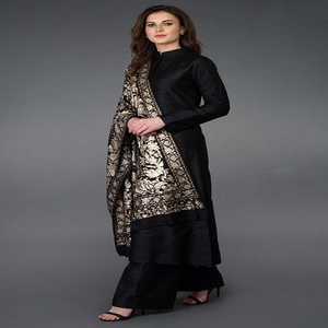 Abaya de luxe Dubai broderie velours musulman Denim pakistanais Kurtis nouvelle robe sari indien - Product Image 2