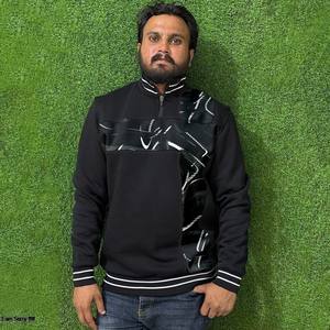 เสื้อฮู้ดดี้ผู้ชายสไตล์สตรีทแวร์แบบซิปครึ่งตัว ปี 2026 ผ้าฝ้าย 100% เสื้อสเวตเชิ้ตแบบซิป 1/4  แฟชั่นฤดูใบไม้ร่วง พิมพ์โลโก้ตามสั่งสำหรับเด็กผู้ชาย - Product Image 2