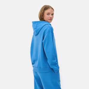 Ensemble de vêtements de sport 100% coton pour femmes, 2 pièces, pull à capuche personnalisé avec poche kangourou et jogging à taille élastique, survêtements OEM - Product Image 2