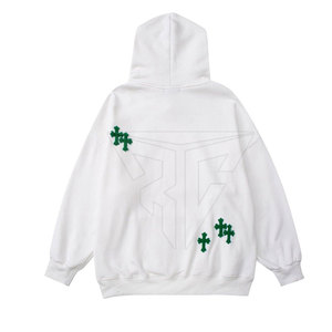 Sudaderas con capucha bordadas de invierno de ajuste Regular de diseño único más vendidas 100% ropa de calle de lana de algodón de alta calidad al por mayor - Product Image 3