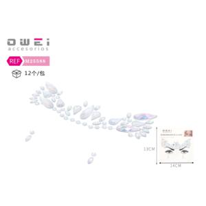 Petits autocollants décoratifs transparents en diamant - Product Image 1