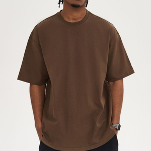 T-shirts polo pour hommes lourds T-shirt de golf Streetwear avec logo personnalisé vierge - Product Image 3