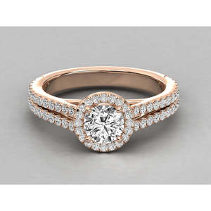 Bague solitaire en or 18 carats pour femmes avec diamant de laboratoire - Product Image 6