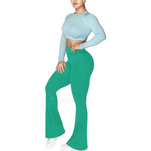 Haute qualité femmes Slim Fit Flare pantalon confortable décontracté à la mode Street Style vêtements pour l'hiver taille moyenne XL taille - Product Image 6