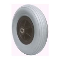 Roue avant durable pour fauteuil roulant, en PU, pneu plein anti-crevaison, diamètre 200 mm, roue robuste, mobilité stable et fluide, facile à utiliser
