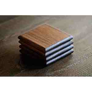 ที่รองแก้วทรงกลมทำด้วยมือจากไม้วอลนัทมะม่วงออกแบบได้ตามต้องการ - Product Image 6