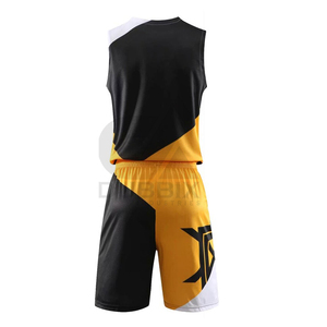 Custom <b>Men's</b> Basketball Uniform Sets-100% Polyester Quick Dry Anti-Bacterial Sleeveless Winter Design Heat-Transfer Printing - Product Image 2