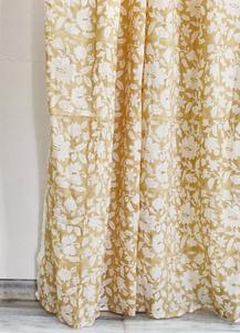 100% rideaux en coton imprimé bloc à la main Style bohème pour les décorations de fenêtre de salon et d'hôtel - Product Image 5