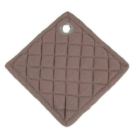 Ensemble de dessous-plats carrés en lin écologique résistants à la chaleur, personnalisables OEM, en toile de lin unie durable, lavables