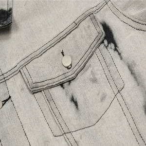Veste en jean d'hiver pour homme respirante, écologique, légère, réversible, avec logo sur le devant, fabriquée au Pakistan, de haute qualité, 100% coton - Product Image 6