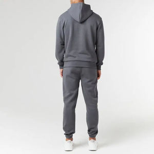 2024 invierno 390gsm logotipo personalizado hombres Fitness Joggers conjunto al por mayor regular poliéster/algodón transpirable cintura elástica Casual - Product Image 3