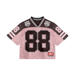 เสื้อเจอร์ซีย์อเมริกันฟุตบอลมืออาชีพสำหรับผู้ชายเสื้อกีฬาผ้าตาข่ายแห้งเร็วพิมพ์โลโก้ตามสั่ง - Product Image 5
