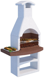 Barbecue in Cemento Vesuvio con Griglia Cm. 114x70x216 H - Kg. 370 - Product Image 1