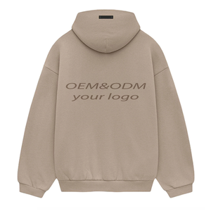 个性化标志公司连帽衫纯色工作服连帽衫街加大码男女通用运动男装连帽衫服装 - Product Image 5