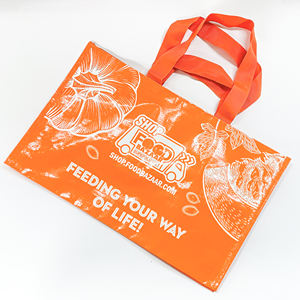 Bolsas no tejidas duraderas al por mayor personalizadas con su logotipo, diseño de dibujos animados grande y simple, perfecto para ir de compras en supermercados - Product Image 1