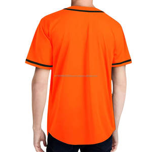 Camisetas de softball personalizadas con impresión por sublimación, camiseta de béisbol transpirable con botones completos, ropa de béisbol - Product Image 6