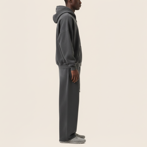 Nuevo Conjunto Deportivo de 2 Piezas para Hombre, Estampado, Lavado, Personalizable, 100% Algodón, Pantalones Deportivos y Sudadera con Capucha, 2026 - Product Image 3