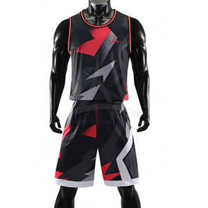 ชุดเครื่องแบบบาสเกตบอลระบายอากาศได้ดีชุดเสื้อบาสเก็ตบอลไซส์พิเศษ100% โพลีเอสเตอร์กำหนดขนาดเองได้ - Product Image 1