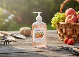 Jabón en Gel de Durazno Blanco Magnolia Eco Summer Peach 500ml - Fórmula Natural para Mujeres, Cuidado Suave para Manos, para Todo Tipo de Piel - Product Image 6