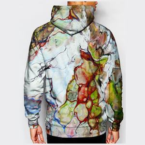 Fabricantes de ropa de hombre personalizado logotipo en relieve 3D Puff impresión en relieve de gran tamaño pulóver 500G sudaderas con capucha - Product Image 5