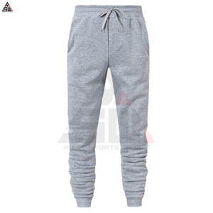 Ensemble de survêtement pour homme, hiver, uni, longueur cheville, décontracté, pour la salle de sport, l'entraînement, le jogging, haute qualité, sur mesure, 100% coton, respirant, polaire - Product Image 2