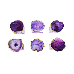 Meilleurs ronds de serviette en acrylique avec design sur le dessus; Accessoires de table Porte-serviettes de haute qualité Nouvel ornement design - Product Image 2