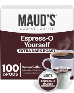 Capsules de café expresso Maud's, 100 unités, café torréfié foncé en dosettes individuelles – 100 % Arabica - Product Image 3