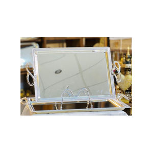 Modern Design Round <b>Food</b> <b>Serving</b> <b>Tray</b> With Handles Tabletop Tea And Coffee <b>Serving</b> <b>Tray</b> In Reasonable Price - Product Image 5