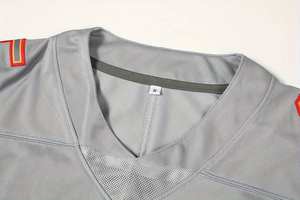 Maillot de football américain classique sur mesure pour hommes, vêtements de sport pour jeunes surdimensionnés en sergé cousus, ensembles grande taille, vente en gros - Product Image 6