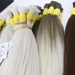 Extensions de cheveux en vrac de qualité de luxe Cheveux vietnamiens Double noyade 100 grammes Toutes les couleurs 30 pouces - Product Image 1