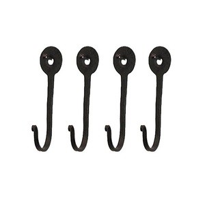 Iron Black Color <b>Wall</b> <b>Mounted</b> Hook Customized Size And Shape <b>Wall</b> Hook For Hanging <b>Key</b> Rings Towel Use - Product Image 1